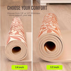 Gogokiwi Large Yoga Mat – 1/4" & 1/2" Thick Exercise Mats - Image 4