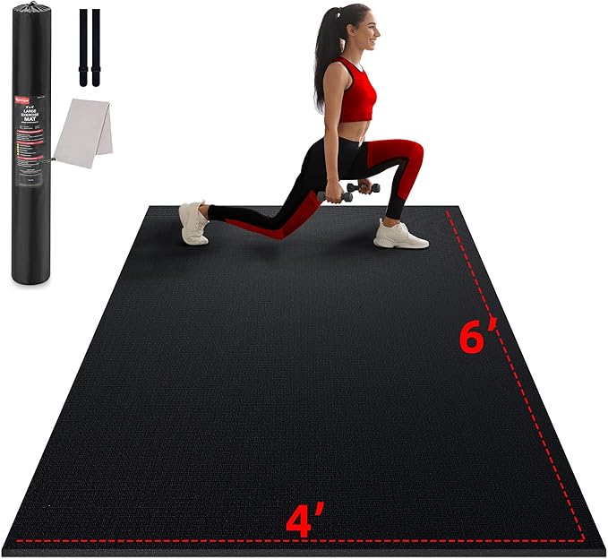 GymCope Large Exercise Mat for Home Workout, by GymCope