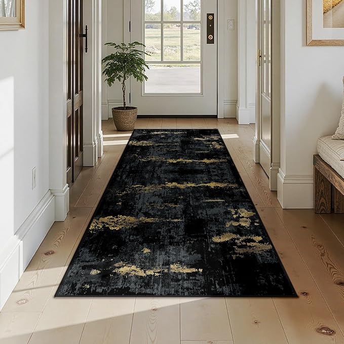 RELEANY Washable Area Rugs 3x7 Non-Slip Modern Abstract Soft - Image 3