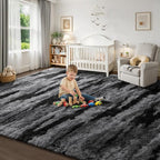 Deerhoo Large Shag Area Rugs 6 x 9, Tie-Dyed Plush Fuzzy Rugs - Image 8