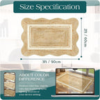 Front Door Rug - 2x3 Jute-Look Washable Doormat Indoor Outdoor Entrance - Image 2