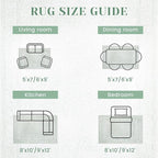 6x9 Area Rugs for Living Room: Washable Vintage Floral Rug Low Pile Non-Slip - Image 7