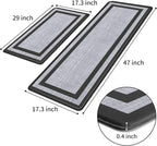 Mattitude Kitchen Mats Set of 2, Cushioned Anti-Fatigue Non-Skid Rug Sets - Image 2