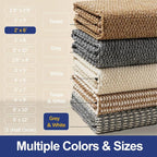 Faux Jute Hallway Runner Rug 2'x6', Washable & Non-Slip, No Odor. Farmhouse - Image 7