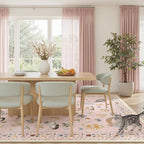Soalmost Cat 8x10 Pink Area Rugs - Image 4