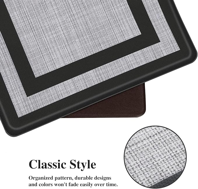 Mattitude Kitchen Mats Set of 2 Cushioned 0.47 inch Kitchen Rugs Non-Skid Rug - Image 4