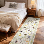 2x8 Washable Rug Runner, Non Slip Low Pile Hallway Cat Runner Rug, Stain - Image 6