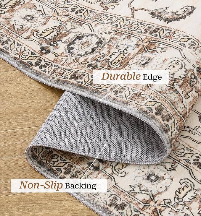 befbee 9x12 Area Rugs for Living Room, Ultra-Thin Washable Rug, Non-Slip - Image 3