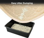 WePet Cat Litter Box Mat, Kitty Premium PVC Pad, Durable Trapping Rug, - Image 7