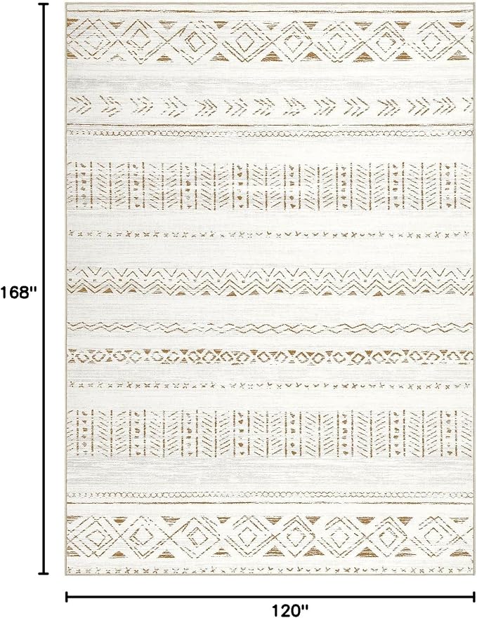 cotiled 10x14 Area Rugs Living Room Rug: Washable Boho Rugs - Image 2
