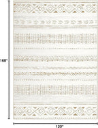 cotiled 10x14 Area Rugs Living Room Rug: Washable Boho Rugs - Image 2