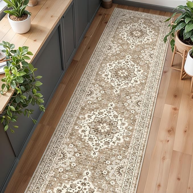 Washable Oriental Hallway Runner Rug - Image 3