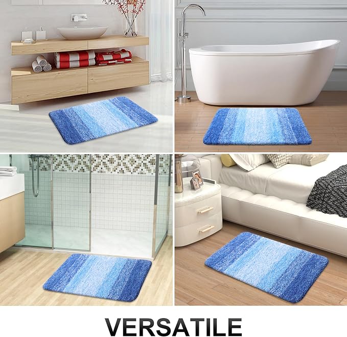 OLANLY Small Bathroom Rugs Mat 24x16, Extra Soft Absorbent Microfiber Bath Rugs - Image 7