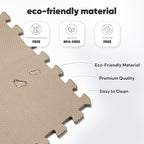 Home Gym Mat, Puzzle Exercise Mat, EVA Interlocking Foam Floor Tiles - Image 4