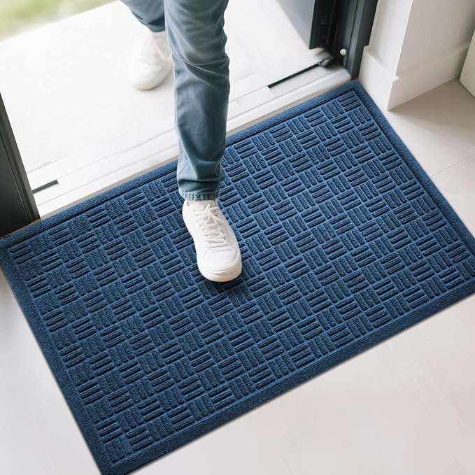 Mibao Front Door Mat Outdoor Entrance, Waterproof Dirt Trapper Doormat - Image 7