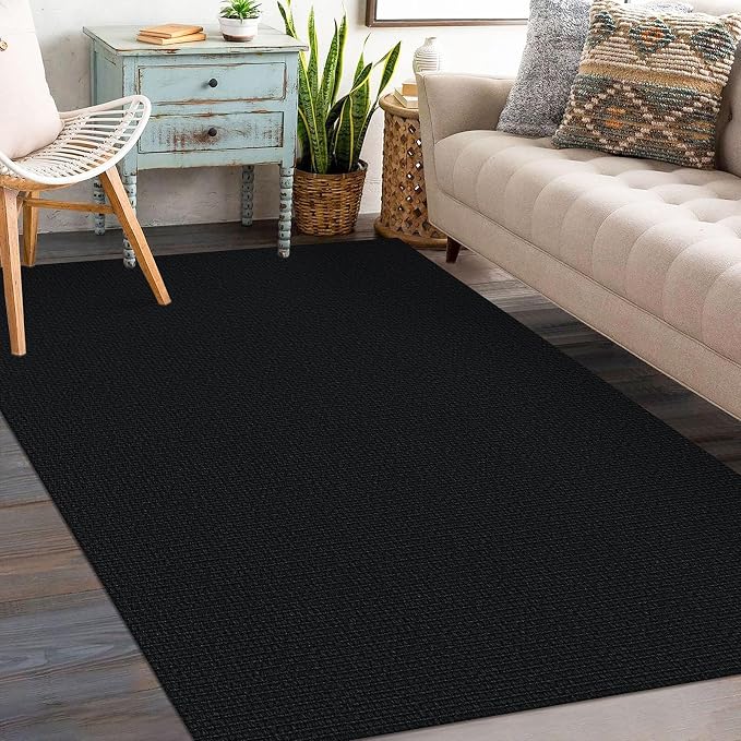 KOZYFLY Washable Entryway Rug 3x5 Ft Area Rugs Cotton Rubber Backed Throw Rugs - Image 2