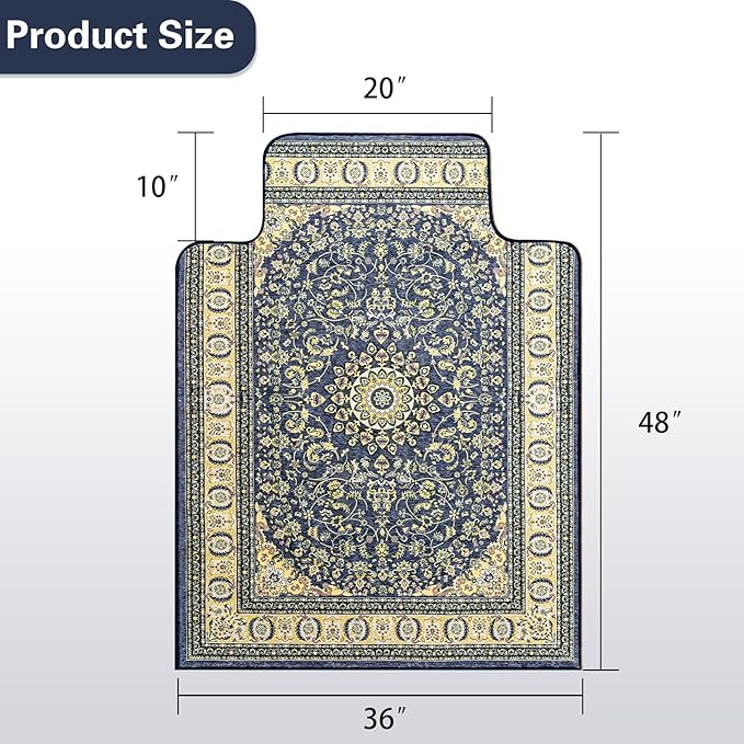 36" X 48" Office Chair Mat for Hardwood and Tile Floors, Under Desk Chair Mat - Image 5