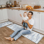 KIMODE Kitchen Mats for Floor, Abstract Kitchen Rugs Sets of 2, Anti Fatigue - Image 8