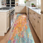 RELEANY Washable Area Rugs 2'x10' Non-Slip Modern Abstract Soft - Image 2