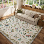 6x9 Area Rugs for Living Room: Washable Bedroom Rug Vintage Rugs Indoor Stain - Image 8