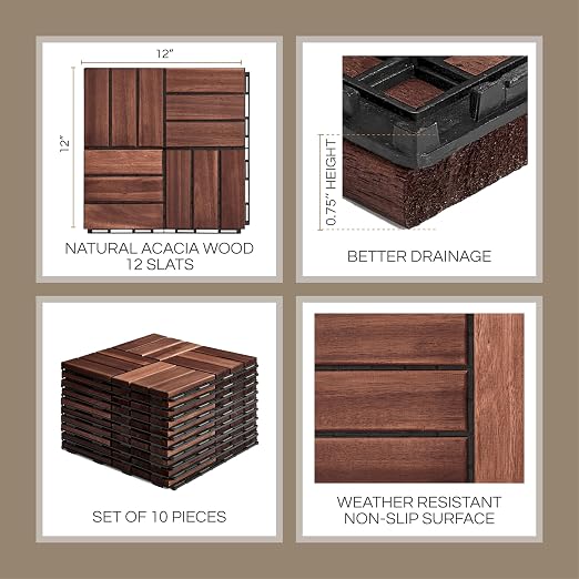 THYOI Premium Deck Tiles, Patio Flooring - Image 2
