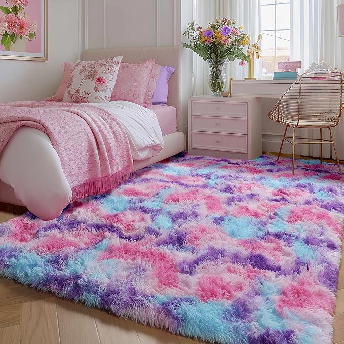 PAGISOFE Ultra Soft Rainbow Area Rugs by PAGISOFE