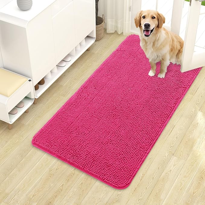 OLANLY Dog Door Mat for Muddy Paws 40x24, Absorbs Moisture and Dirt, Absorbent by OLANLY