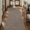 Tangsoo Modern Rainbow Easy Jute Rug 2x5 Washable Kitchen Runner by Tangsoo