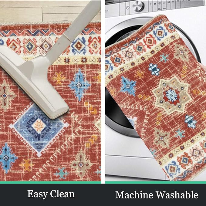 HEBE Boho Kitchen Rug Sets 3 Piece - Image 5