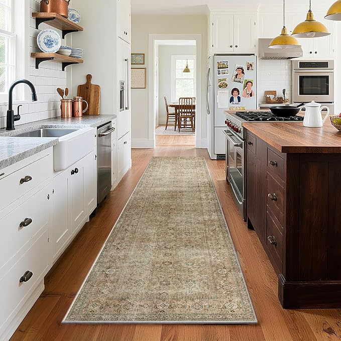Washable Runners for Hallways Kitchen Rug: 2'x10' Runner Rugs Stain Resistant by palohom