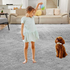 Ultra Soft Rug for Living Room, 5X8 Fluffy Shag Area Rug for Bedroom, Modern - Image 7