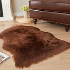 EasyJoy Ultra Soft Fluffy Shaggy Area Rug Faux Fur Rug Chair Cover Seat Pad - Image 4