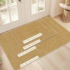 LEKEEPGO Ultra Thin Indoor Door Mat 17"x29", Low-Profile Door Mat Indoor - Image 2