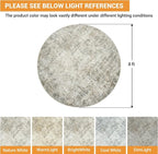 Round Rug 8ft Circle Rug Washable: Carpet Circular Area Rug - Image 2