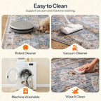 HOOBRO Washable Rug 6 x 9 Area Rugs - Image 8