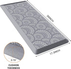 Mattitude 4/5 Inch Kitchen Mat, 17.3x39in Heavy Duty Ergonomic Comfort Foam - Image 2