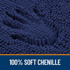 OLANLY Large Bathroom Rugs 45x27, Soft Absorbent Chenille Bath Rugs, Rubber - Image 3
