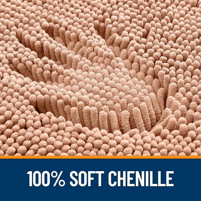 OLANLY Large Bathroom Rugs 40x24, Extra Soft Absorbent Chenille Bath Rugs - Image 3