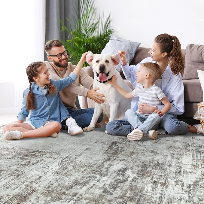 9x12 Area Rugs for Living Room Rug Washable: Modern Large Rug for Dining Room - Image 6
