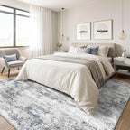 6x9 Area Rug Living Room: Washable Large Abstract Neutral Modern Soft Rugs - Image 4