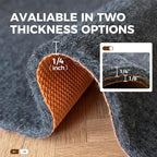 Rug Pad 5 x 7 Ft Non-Slip, Felt and Natural Rubber Backing, 1/4" Thick - Image 9