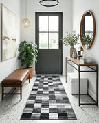 Terrug Black and White Runner Rugs - Image 2