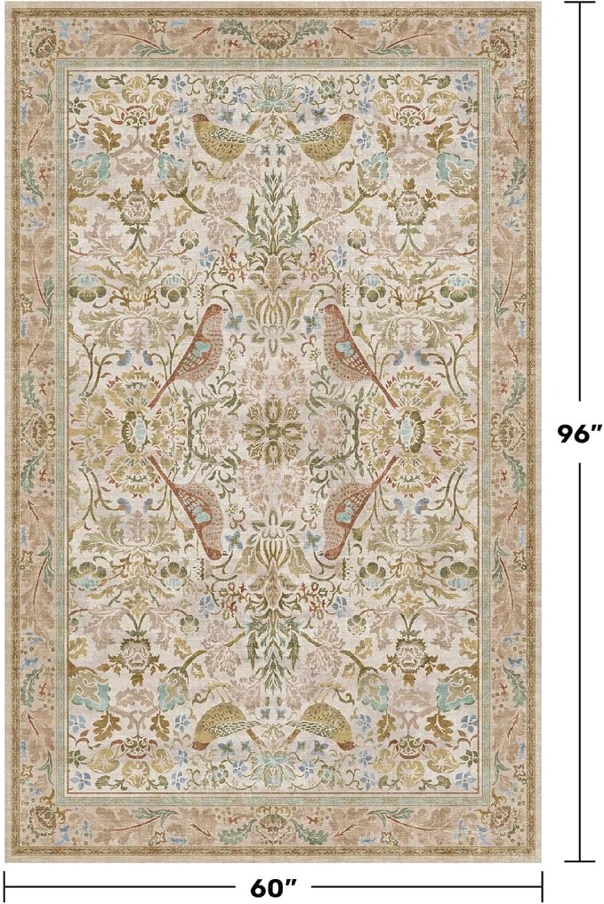 Washable Area Rugs 5x8 for Bedroom - Image 2