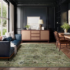 Washable Area Rugs for Living Room: 8x10 Rug Boho Vintage Rugs Stain Resistant - Image 7