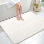 OLANLY Large Bathroom Rugs 40x32, Extra Soft Absorbent Chenille Bath Rugs by OLANLY