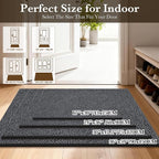 Indoor Door Mat 30"x47" Large, Low-Profile Welcome Front Door Mat Indoor - Image 2