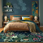 LIVEBOX 6x9 Jungle Dark Rug Dining Room Rugs - Image 8