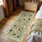 2x5 Washable Rug Runner, Non Slip Low Pile Hallway Cat Runner Rug, Stain - Image 5