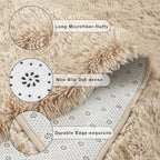 Chicrug Soft Area Rugs for Bedroom Living Room Plush Fluffy Rug 4x6 Feet - Image 7