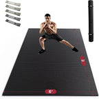 HAPBEAR Large Exercise Mat-7'x5'/6'x8'/6'x9'/6'x10'/6'x12'x8mm, Ultra Durable by HAPBEARFitness